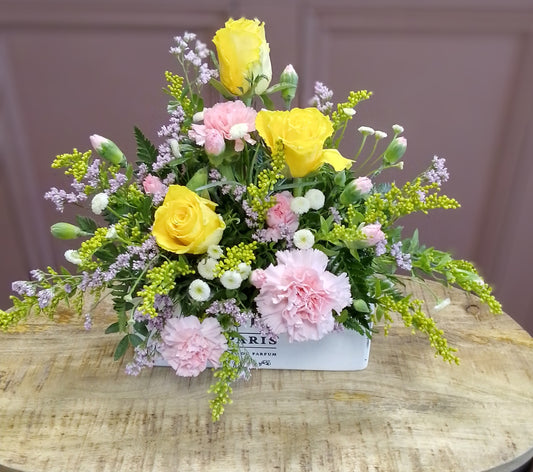 Wooden crate arrangements