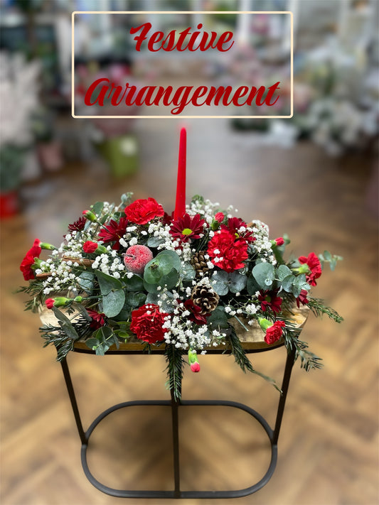 festive table arrangement