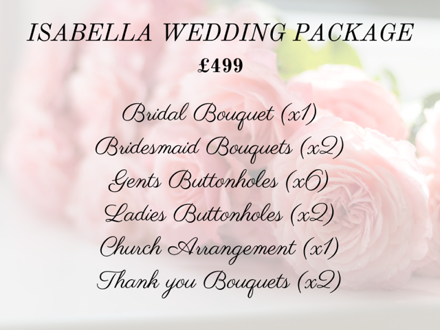 Isabella wedding package