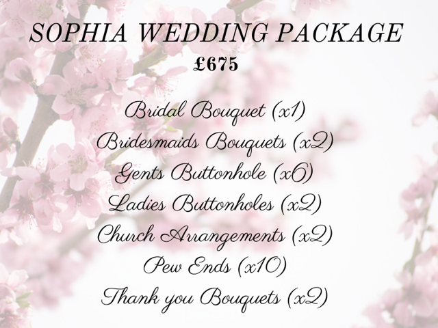 Sophia wedding package