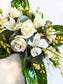 Laurel & White Rose Cross